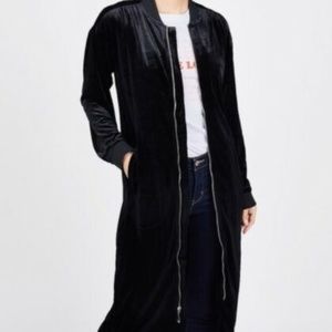 Juicy Couture Longline Velvet Bomber